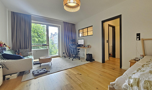 Medienhafen - Apartment teilmöbliert mit Balkon und Küche