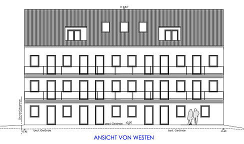 1-room apartments for sale/ new build with possible KFW interest rate of 2.13 %