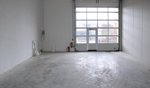 Warehouse Hall Commercial hall Storage area Storage room with roller shutter door