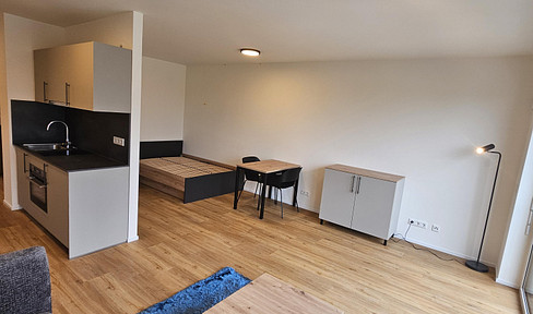 First occupancy: fully furnished 1.5-room apartment with kitchen in the heart of Nuremberg
