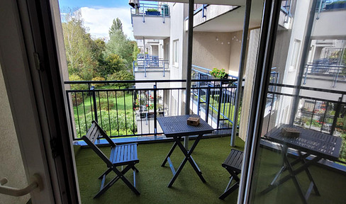 Beautiful 2-room, 55qm Apartment in Berlin-Schöneweide with balcony (Furnished)-minimum rent 1 year