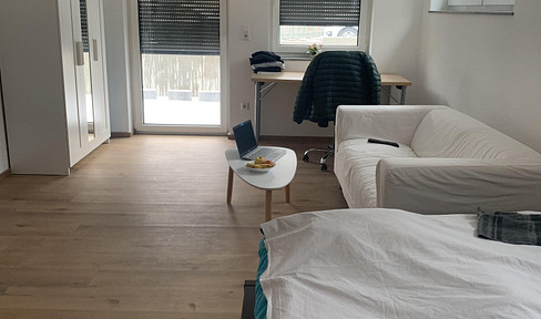 Modern 1-room apartment in Aalen Hüttfeld | new build | kitchen | terrace | parking space