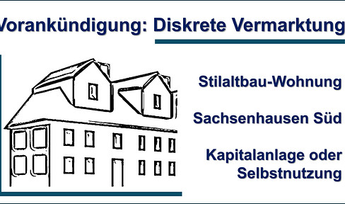 Diskrete VORANKÜNDIGUNG: Stilaltbau-Wohnung Sachsenhausen Süd - provisionsfrei