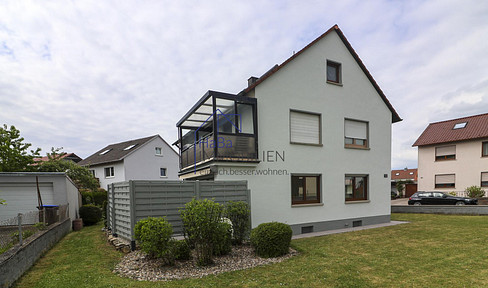 3-Zimmer-Wohnung mit Balkon, Gartenanteil, Garage – provisionsfrei