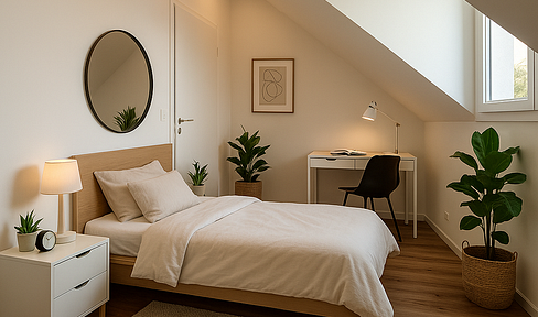 Stylish 6-room flat share in top location: 3 bathrooms, design style, for professionals, near Lech & center