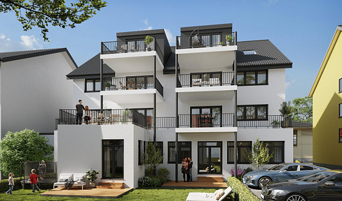 New-build standard 3-room apartment 66 m² with kitchen, balcony & parking space in Friesenheim!