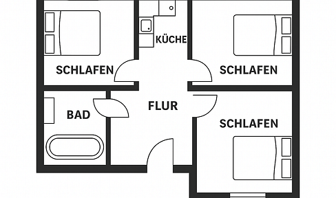 Room in shared flat near university