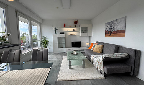 Penthouse apartment with large south-facing roof terrace in the center of Bochum Langendreer, furnished