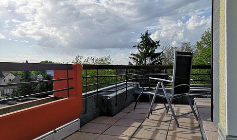 Penthouse-Wohnung im Zentrum von Bochum Langendreer, möbliert, Süd-Balkon