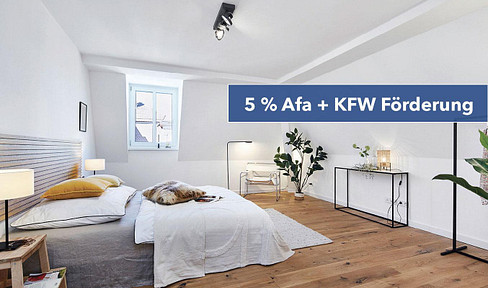 Provisionsfrei: Neubau 3-Zimmerwohnung mit Altbauflair - 5 % AfA und KfW-Förderung