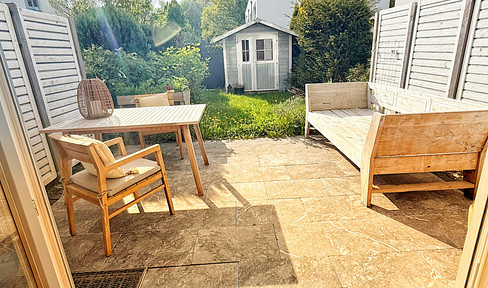 Furnished garden maisonette with home office & smart home / Hamburg North