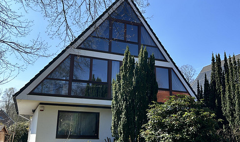 Family idyll by the mill pond - Spacious detached house with studio, balcony and garden