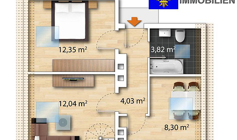 Gemütliche 68 m² Maisonette Wohnung mit Weitsicht in Dortmund- Nordmarkt +++PROVISIONSFREI+++