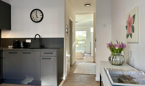 New build: Fully furnished 2-room apartment with terrace near Hamburg Airport