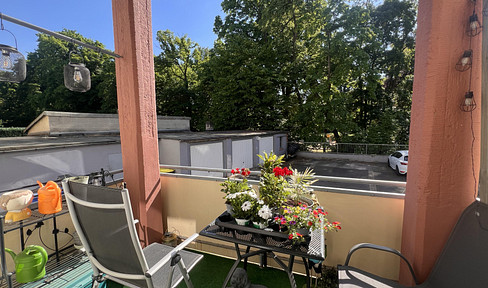 Charmante 3-Zimmer-Erdgeschosswohnung mit Balkon  in Hanau