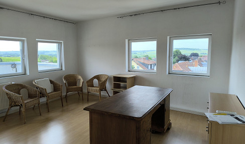 Office with a view of the vineyards