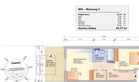 Neubau 65 m² Wohnung: exklusive 2,5 Zimmer Wohnung in Kronau mit Terrasse & Garten