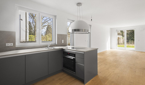New build 2 room terrace apartment with garden - commission free from the owner