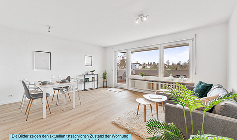 Helle City-Wohnung mit Sonnenbalkon und traumhaftem Weitblick ins Grüne