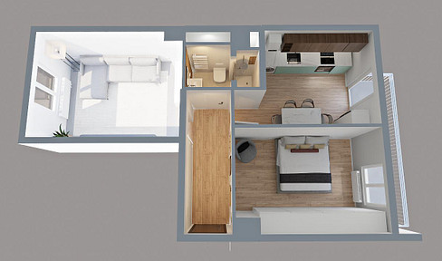 Moderne 2-Zi-Wohnung mit Balkon – Erstbezug nach Sanierung