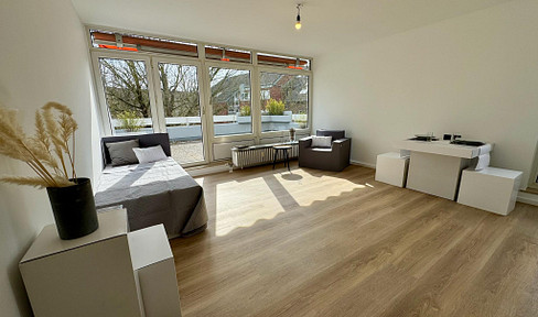 Provisionsfrei - Sanierte 1 Zimmer Wohnung mit Balkon + TG nahe des Kreuzviertels