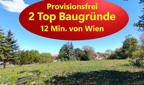 2 affordable building plots * for your dream home 12 minutes from Vienna