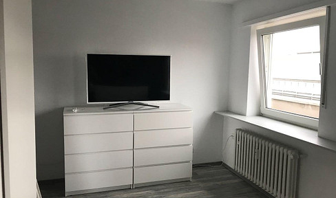 Refurbished and partially furnished 1-room apartment with EBK in Ludwigshafen city center