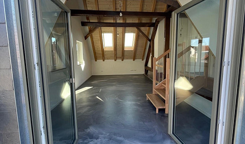 Exceptional living ambience in an energy-efficiently renovated half-timbered house with 2 balconies