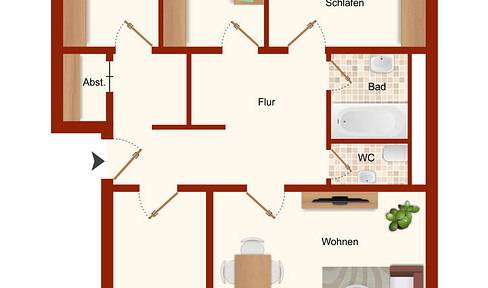 4 room apartment
