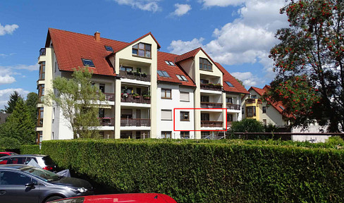 NEW! Attractive, well-kept 3-room apartment with geh. Interior, balcony, EBK, parking space