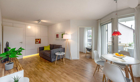Helle möblierte 2-Zi-Wohnung im grünen Wiederitsch