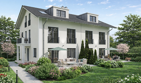 A dream house 500 meters as the crow flies to the Chiemsee, without tourist stress!
