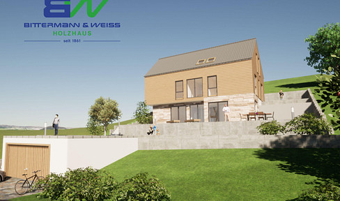 Dream house on a dream plot (private!) with a view of the Mainschleife