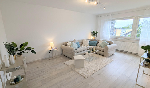 First occupancy after complete renovation - beautiful modern 3.5 room apartment with balcony, kitchen and garage