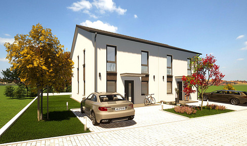 Semi-detached house in Lich-Muschenheim - KfW55 building