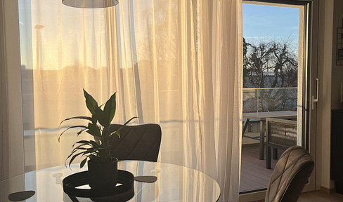 Möblierte 2-Zimmer-Wohnung mit großem Balkon in ruhiger Lage zu vermieten