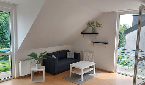 Bright, quiet 2-room apartment with 2 balconies in a sought-after residential area - fully furnished