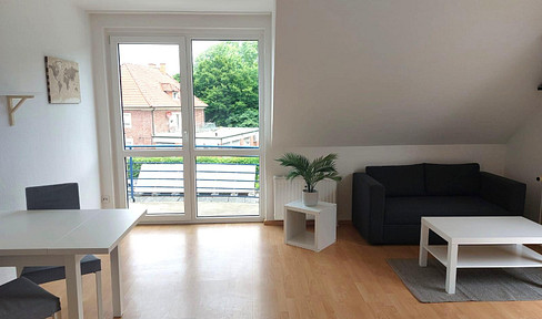 Newly furnished maisonette apartment with 2 rooms and 2 balconies in MS-Wolbeck - bright and quiet