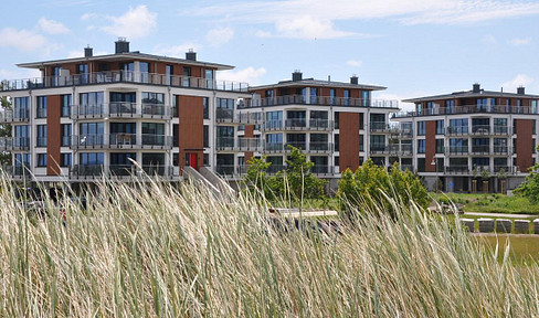 Penthouse luxury apartment with unobstructed 270 degree panoramic Baltic Sea view in the dune park in Heiligenhafen