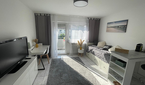 Fully furnished apartment with a sunny balcony in the Woog district!