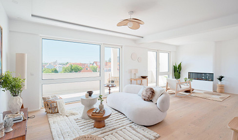 Exclusive penthouse in Leonberg with a fantastic view - stylishly renovated and ready to move into