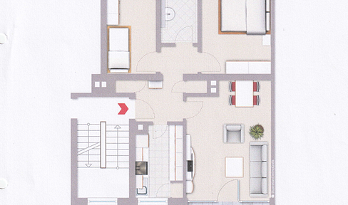 Bright apartment close to the old town in Koblenz