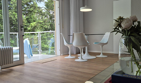 Freshly renovated feel-good apartment in the villa district - close to the UN, Telekom, the Rhine and the city center