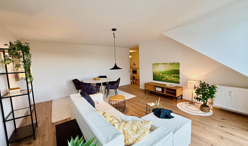 3-room top floor near the border with 5.1 % gross yield, modernized, commission-free
