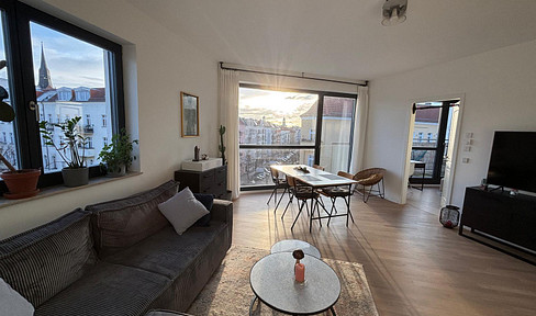 Provisionsfreie Loftwohnung mit 2 Balkonen, Kamin, Gäste-WC in Berlin-Friedrichshain