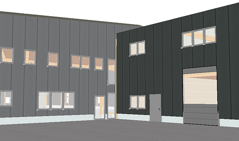 New build warehouse with underfloor heating, 40t truck access & divisibility - Bergtheim near Würzburg