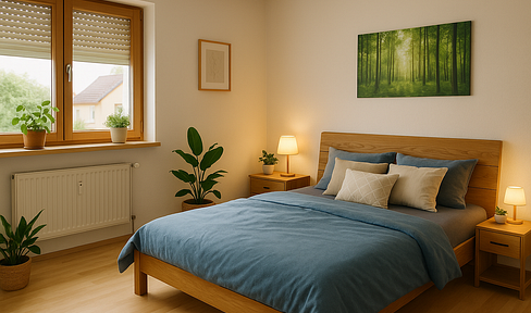 3 Zimmer Hirschaid Hochwertig Modern Balkon Garten