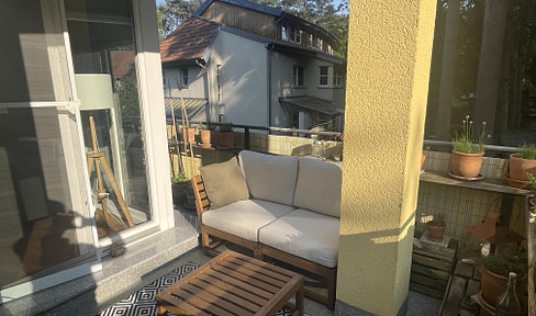 Bright 2-room apartment with balcony and fitted kitchen in Bernau (Waldsiedlung)