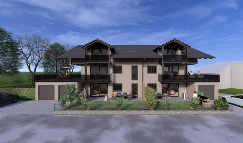 3-room apartment on the Tännelbach - Stylish retreat with light & air on two balconies