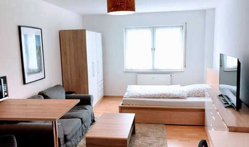 Furnished, one-bedroom apartment in the central district of Kassel, available immediately (with elevator), offering comfortable living and convenient access to Documenta events.